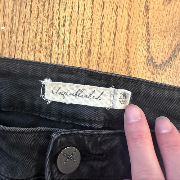 Unpublished Skinny Jean Black Size 26 - Picture 6 of 9